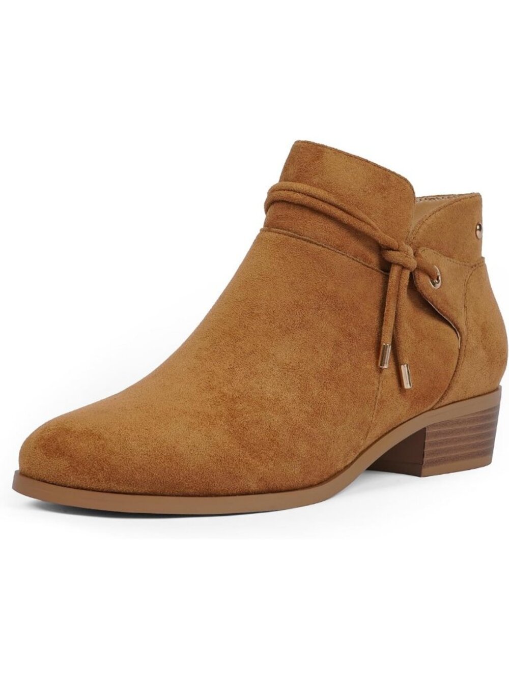 Stylish Round Toe Ankle Boots for Women | Comfortable Low Heel Footwear